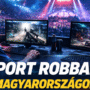 Modern e-sport edzőközpont erdőzöld megvilágításban, professzionális perifériákkal és Nightgamer logóval.