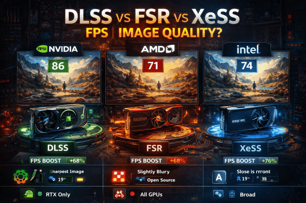 DLSS vs FSR vs XeSS – Melyik felskálázási technológia adja a legtöbb FPS-t és a legjobb képet?