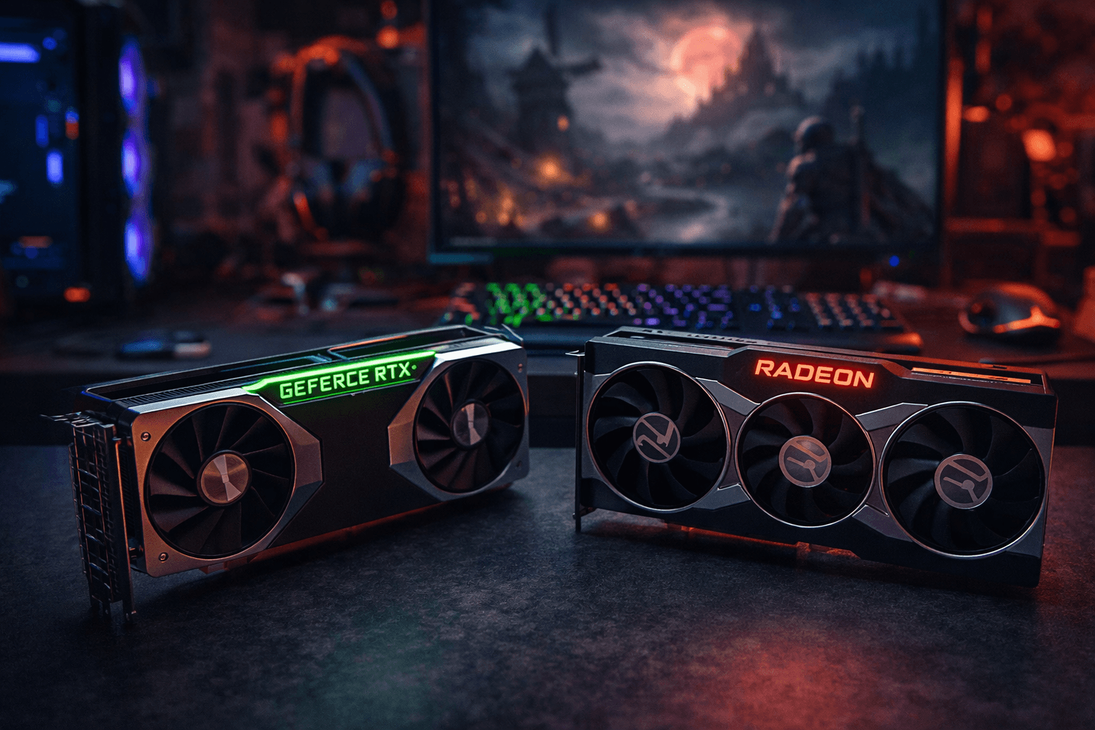 középkategóriás videókártyák gamer környezetben összehasonlítva