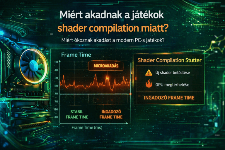 shader compilation stutter grafikon gaming PC teljesítmény elemzéssel
