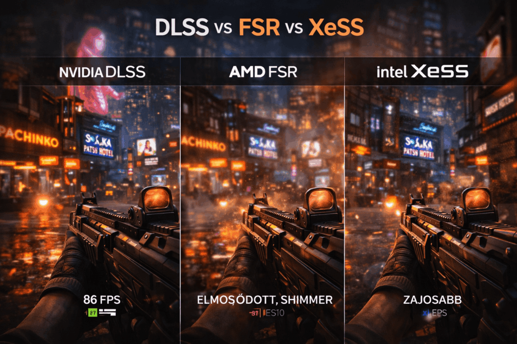 DLSS vs FSR vs XeSS – melyik technológia ad valódi FPS növekedést és melyik rontja a képet?