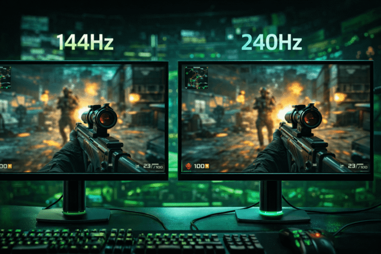 144hz vs 240hz gaming monitor frissítési frekvencia összehasonlítás