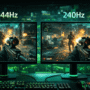 144hz vs 240hz gaming monitor frissítési frekvencia összehasonlítás