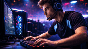 esport játékos low grafikai beállításokkal fps optimalizálás közben