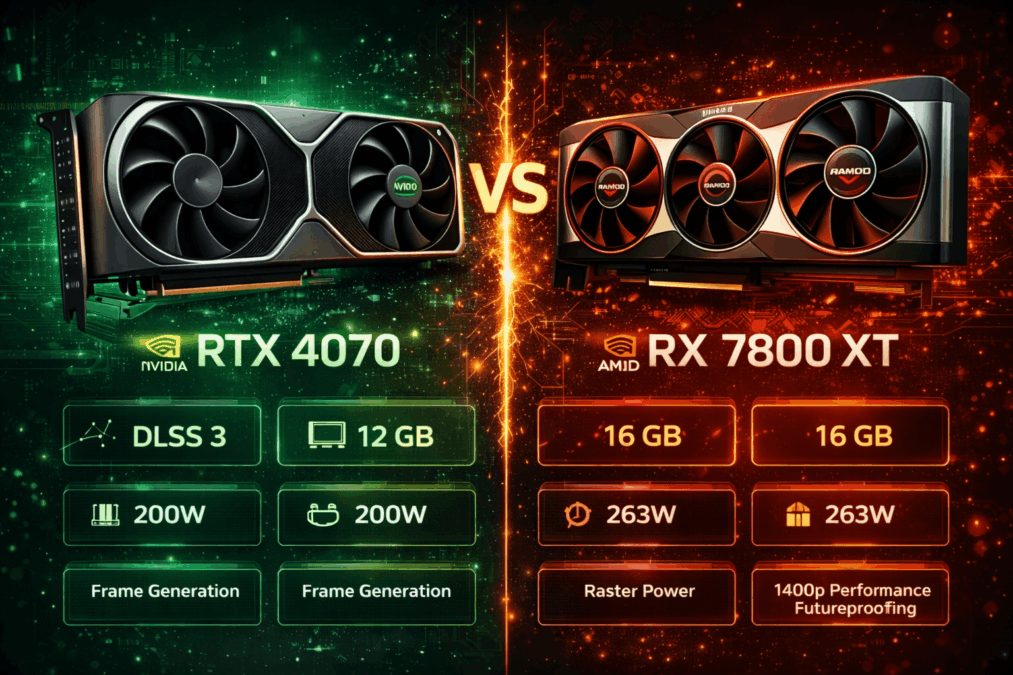 RTX 4070 vs RX 7800 XT: melyik videokártya éri meg jobban játékra?