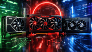 modern gaming videokártyák összehasonlítása neon technológiai környezetben