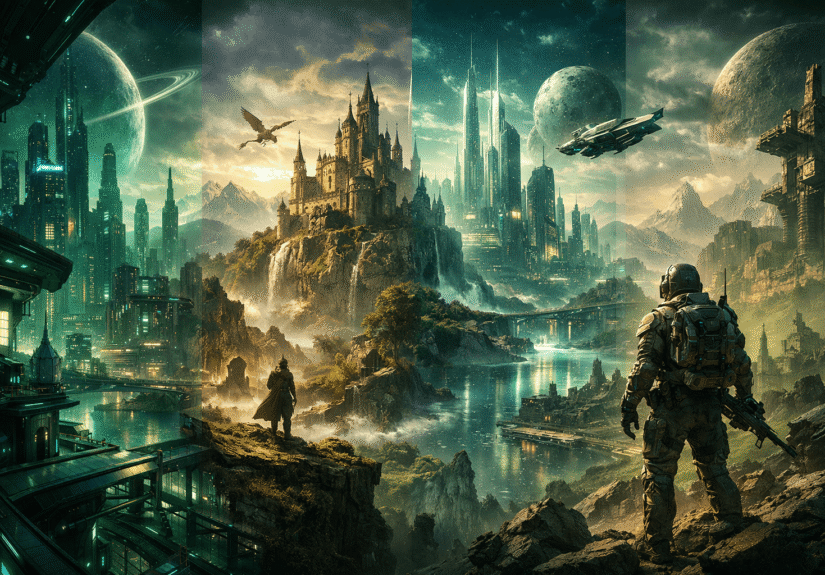 uj videojatek megjelenesek futurisztikus es fantasy vilagok osszeallitasa