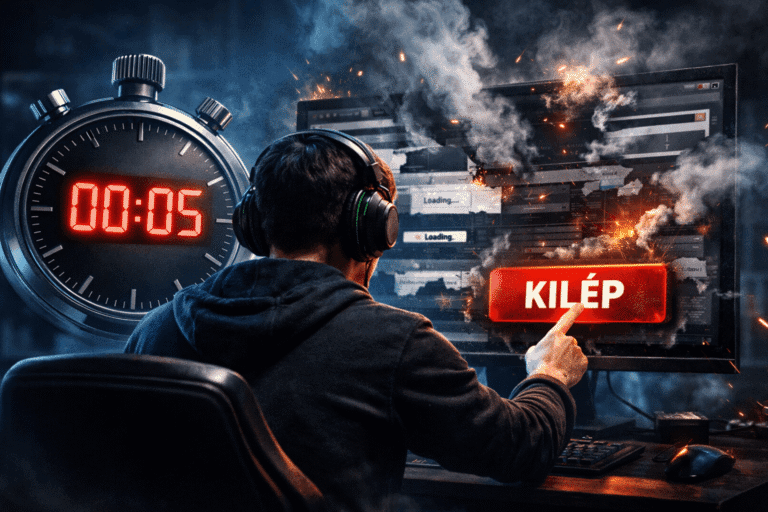 gamer felhasználó kilép weboldalról 5 másodperc után lassú betöltés miatt