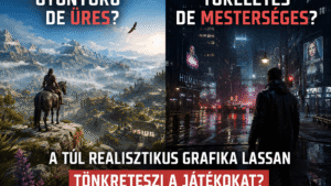Túl realisztikus nextgen videojáték grafika fantasy és cyberpunk világ összehasonlításával