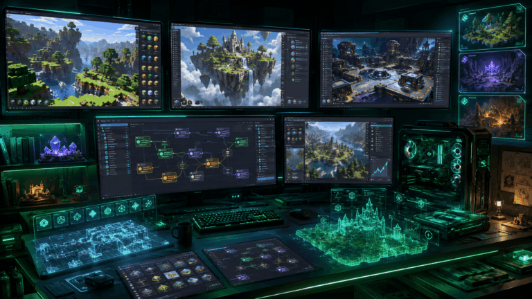 Játékosok által készített tartalom modern gaming környezetben, futurisztikus pályaszerkesztőkkel, modding felületekkel és közösségi alkotói világokkal