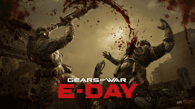 Gears of War E-Day béta játékmenet Lancer láncfűrészes támadással