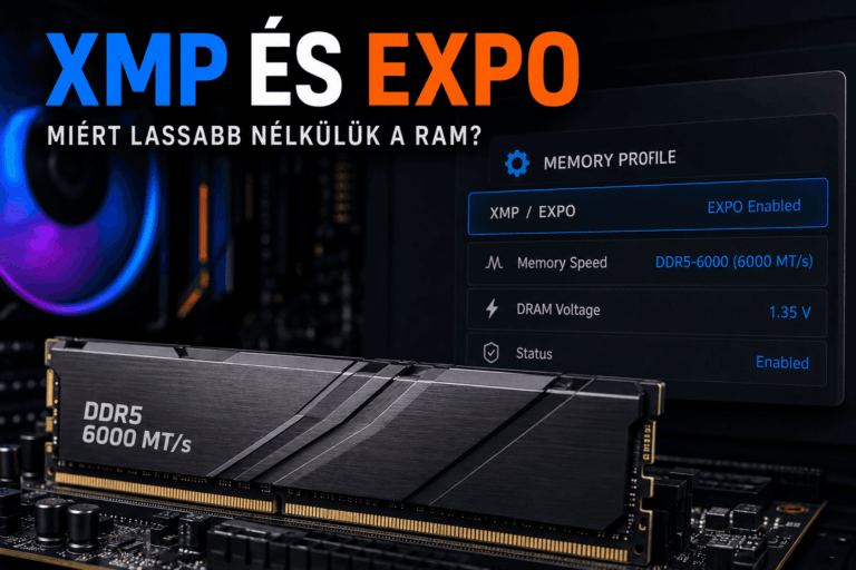 XMP és EXPO memóriaprofil DDR5-6000 RAM beállításához