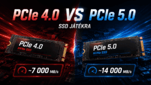 PCIe 4.0 vs PCIe 5.0 SSD összehasonlítás játékra